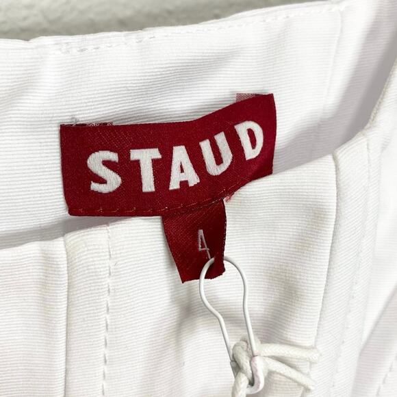 Staud Landscape Mini Dress In White 4 NWT - Picture 5 of 8